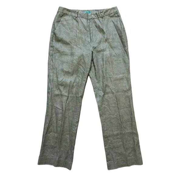 RALPH LAUREN 100% Linen Straight Leg Trouser Pants in Taupe Brown SZ 10 - Picture 8 of 8